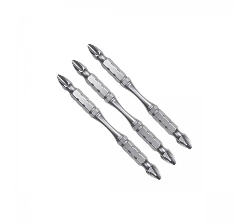 B-20703 Бита двустороняя Makita Silver Torsion РH2, 65мм E-form