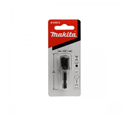 B-54673 Адаптер шестигранник Makita 1/4 на квадрат 1/2