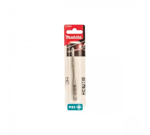 B-56954 Бита Makita Silver Torsion Slim РZ2, 100мм E-form
