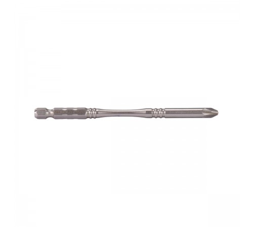 B-56954 Бита Makita Silver Torsion Slim РZ2, 100мм E-form
