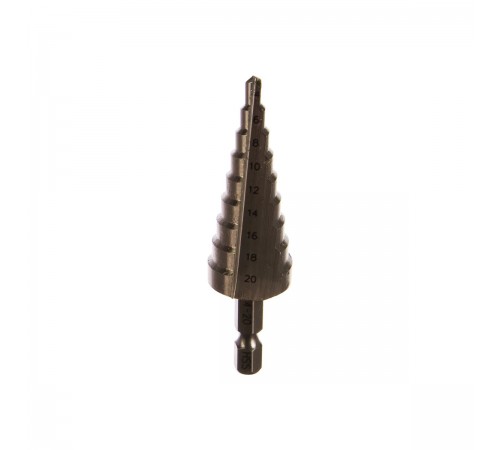 D-40098 Сверло ступенчатое Makita HSS c прямым желобком, 4-20, 1/4