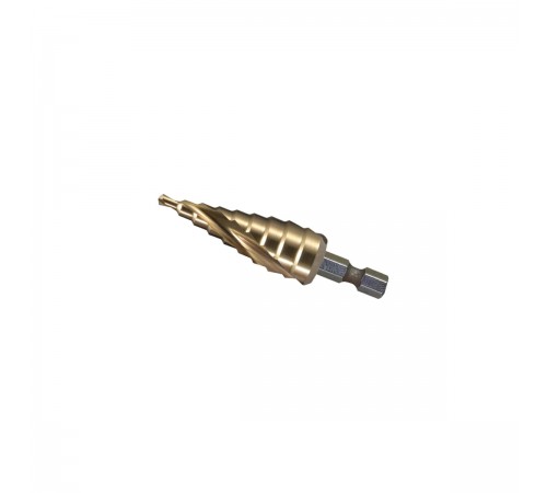 D-40185 Сверло ступенчатое Makita HSS-TiN c спиральным желобком, 4-20, 1/4
