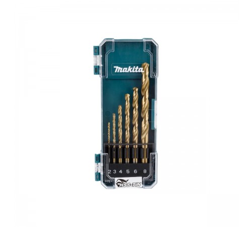 D-72833 Набор сверл по металлу Makita HSS-TiN 6шт