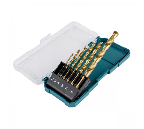 D-72833 Набор сверл по металлу Makita HSS-TiN 6шт
