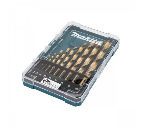 D-72849 Набор сверл по металлу Makita HSS-TiN 10шт