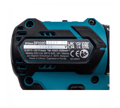 Дрель-шуруповерт аккумуляторная Makita DF032DWME