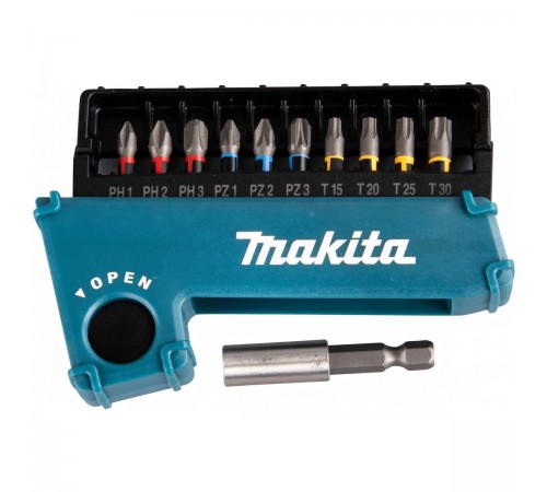 E-03567 Набор бит Makita Impact Premier, 25мм, C-form, 11шт,