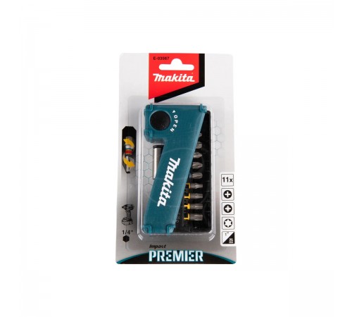 E-03567 Набор бит Makita Impact Premier, 25мм, C-form, 11шт,
