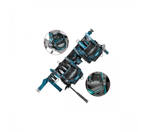 E-05169 Сумка Makita на поясе с отделениями для монтажника