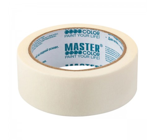 30-6103 Лента малярная MASTERCOLOR бумажная, термостойкая до 80С 36ммх25м
