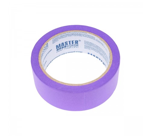 Лента малярная  MASTERCOLOR для деликатных поверх., фиолетовая 36мм х 25м 30-6513