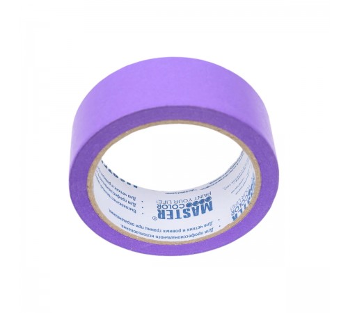 Лента малярная  MASTERCOLOR для деликатных поверх., фиолетовая 36мм х 25м 30-6513