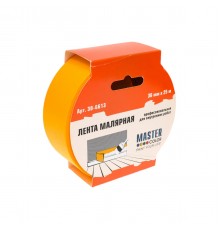 Лента малярная MASTERCOLOR желтая,для внутренних работ,36ммх25м 30-6613