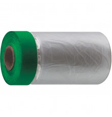 30-7122 Укрывная пленка с ПЭ-лентой MASTERCOLOR Clever Cover, 55см х 25м, 7мкр