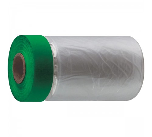 30-7122 Укрывная пленка с ПЭ-лентой MASTERCOLOR Clever Cover, 55см х 25м, 7мкр