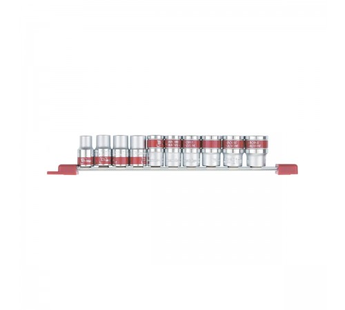 13557 Набор торцевых головок Matrix 1/2", 6гранные, 10-22мм, CrV