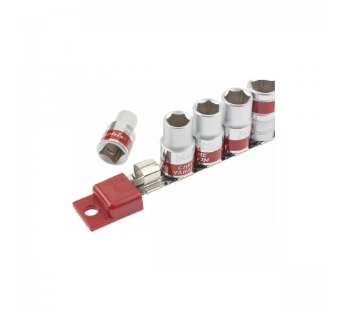 13557 Набор торцевых головок Matrix 1/2", 6гранные, 10-22мм, CrV