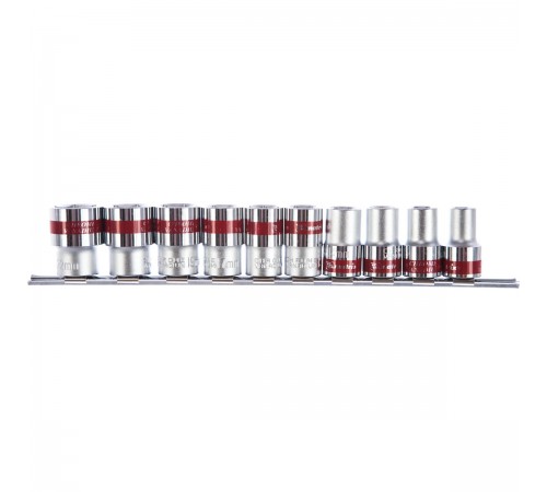 13557 Набор торцевых головок Matrix 1/2", 6гранные, 10-22мм, CrV