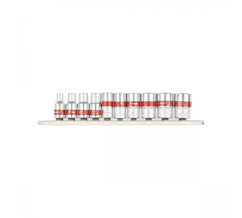13594 Набор торцевых головок Matrix 1/4", 12гранные, 4-13мм, CrV