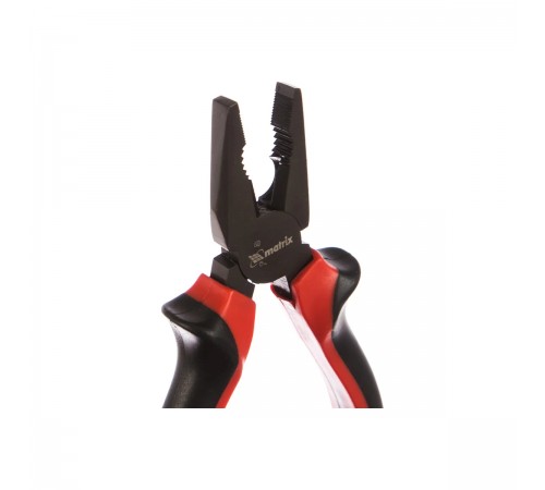 16978 Плоскогубцы Matrix Black Nikel, 160мм, комбинированные, двухкомпонентные рукояти
