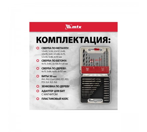 Набор сверл Matrix PRO 31 предмет 725631