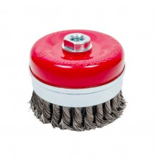 Щетка для УШМ Heavy Duty Matrix, 100мм, М14, чашка, крученая проволока 0,5мм 74672