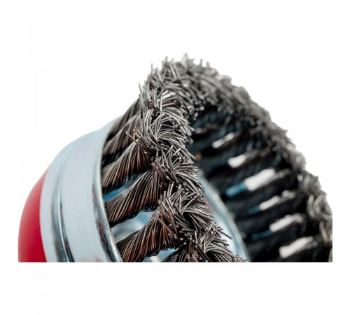Щетка для УШМ Heavy Duty Matrix, 100мм, М14, чашка, крученая проволока 0,5мм 74672