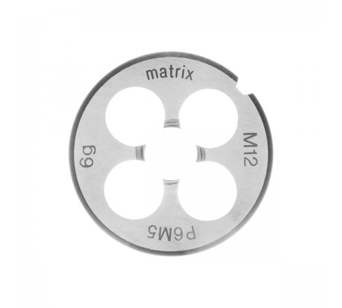 77096 Плашка М12 х 1,75 мм, Р6М5/MATRIX