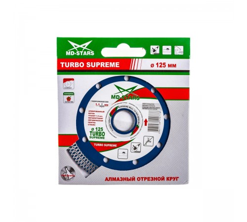 TSPRM12522 Диск алмазный MD-STARS TURBO SUPREME 125х1,1х10х22,23