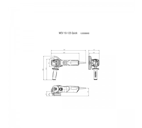 УШМ METABO WEV 10-125 Quick 600388950