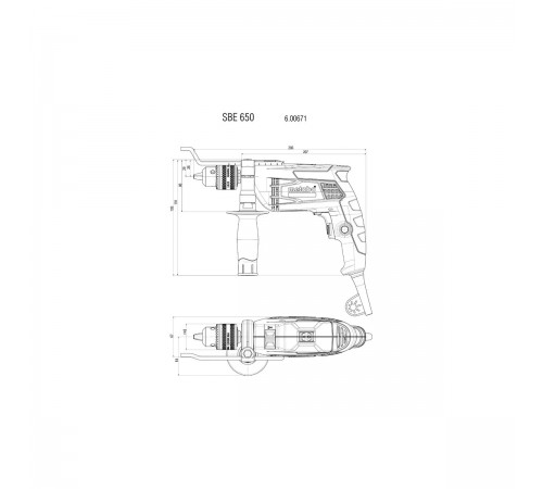 Дрель ударная METABO SBE 650 600671850