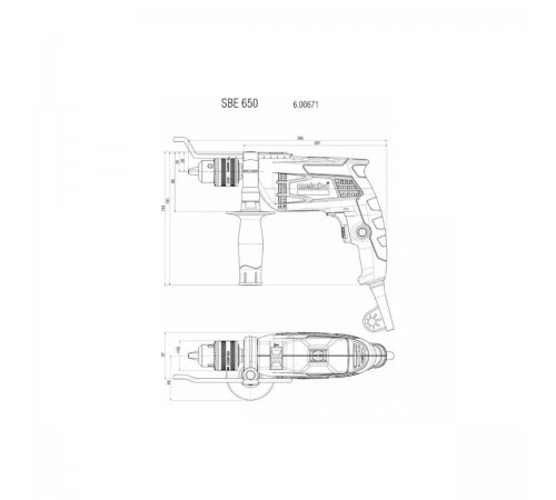 Дрель ударная METABO SBE 650 600742850