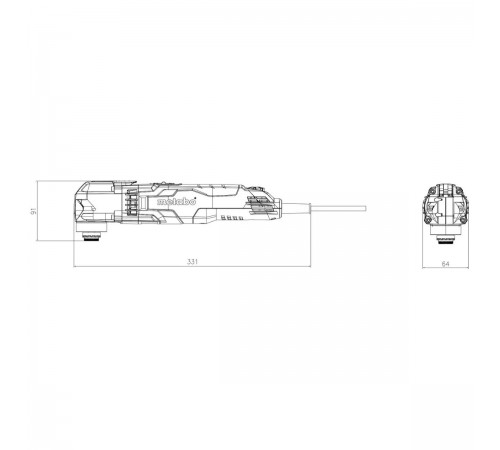 Мультитул METABO MT 400 Quick 601406000