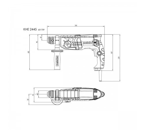 Перфоратор METABO KHE 2445 601709500