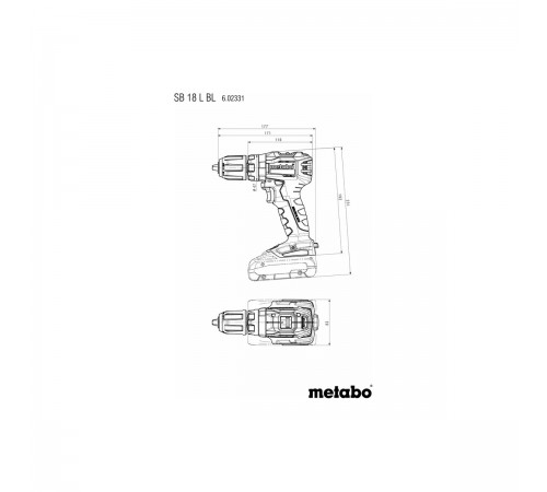 602331500 Дрель-шуруповерт аккумуляторная METABO SB 18 L BL