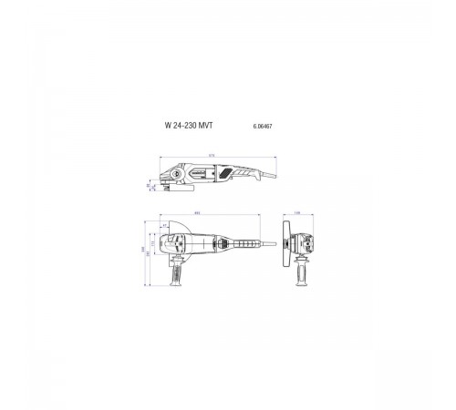 УШМ METABO W 24-230 MVT 606467000