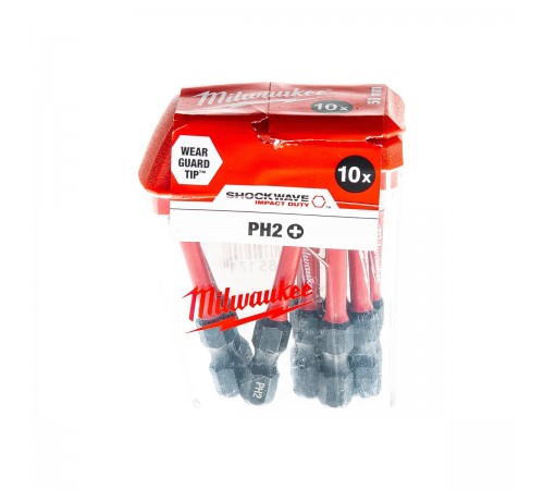 Бита Milwaukee Shockwave Impact Duty PH2 50мм 4932430855