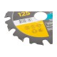 37612М/836098 Диск пильный для УШМ MOS 125х22,2мм,12 зубьев +2 кольца 22,2/20мм и 22,2/16ммм
