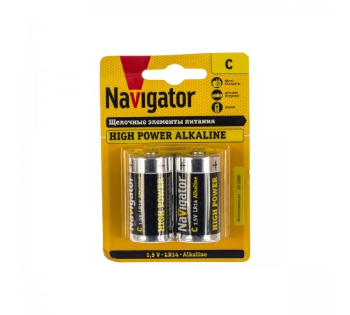 Элемент питания алкалиновый NAVIGATOR C/LR1494 754 NBT-NE-LR14_BP2 94754