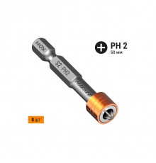 Бита NOX с магнитной насадкой E6.3 Ph2-50 бокс MAGNEO 334520