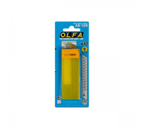 OL-AB-10B Лезвие OLFA сегментированное, 9х80х0,38 мм, 10 шт.
