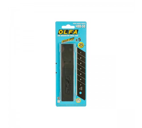 OL-HBB-5B Лезвие OLFA BLACK MAX сегментированное, 25х126х0,7 мм, 5 шт.
