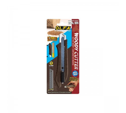 Нож OLFA WOOD-PP Models 18 мм, с сегментированным лезвием OL-WD-AL