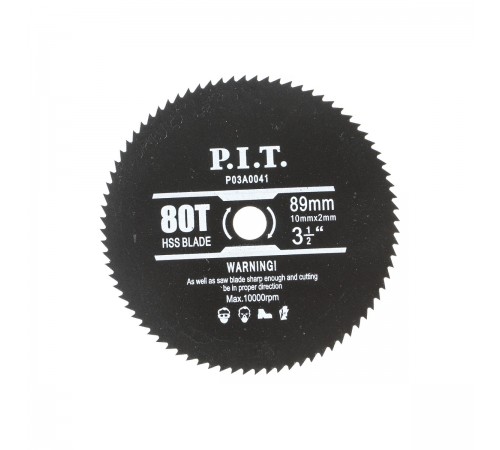P03A0041 Диск пильный P.I.T. 89х10х80