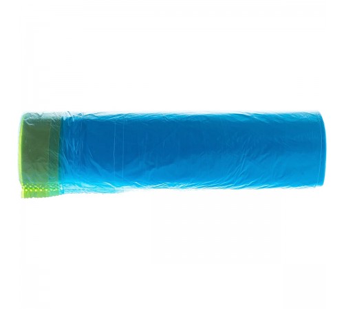 Пакеты для мусора Palisad Home 60 л, с завязками, синие (20 шт.) 927205