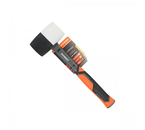 Киянка PATRIOT RMF-680BW черно-белая с фиберглассовой рукояткой, 680г