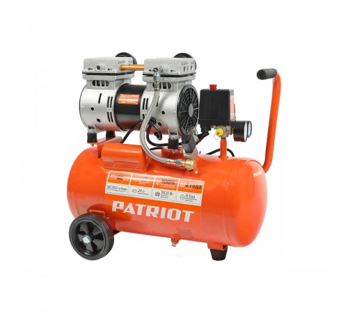 Компрессор поршневой безмасляный Patriot WO 24-260S