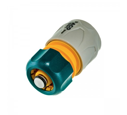 Соединитель для шланга RACO ORIGINAL 1/2", с автостопом из ABS пластика 4250-55205C