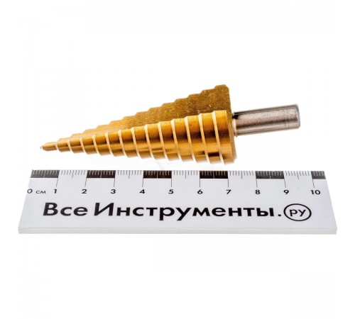 501141 Сверло ступенчатое по металлу RedVerg HSS TIN 4-30мм