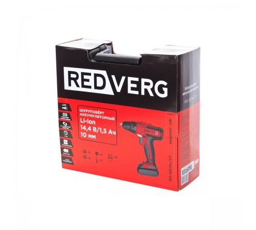 Шуруповерт аккумуляторный RedVerg RD-SD14L/2Y